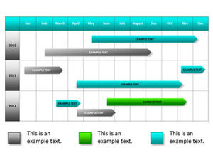 Marca do calendário Gráfico de apresentação de slides do cronograma do ciclo de trabalho