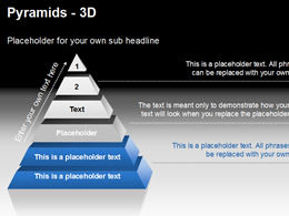 Presentationload에서 제작한 3D 피라미드 ppt 차트