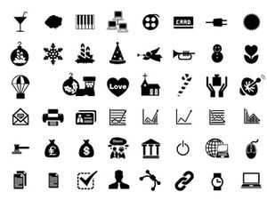 Download von 400+ farbmodifizierten monochromen Symbolen für Unternehmen, Büro, Reisen, Transport usw.
