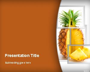 菠蘿的PowerPoint模板