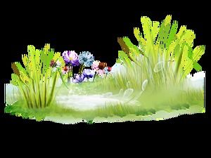 120 lawn turf plant flower background transparent png picture material download (on)