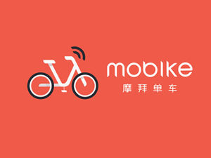 Mobike関連の要素手描きのppt素材