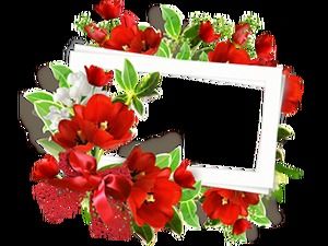 60 décoration de guirlande de fleurs exquise beau cadre photo matériel d'image png (on)