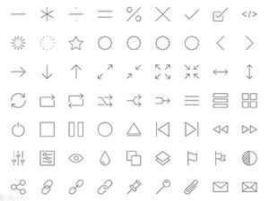 500+ color-modifiable linear icons package download