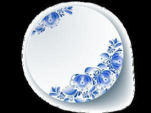 Сине-белые фарфоровые элементы в китайском стиле png HD material pictures (13 фото)