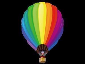 Ballons à air chaud colorés sur des images png haute définition (53 photos)