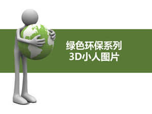 Yeşil çevre koruma serisi 3D kötü adam resimleri
