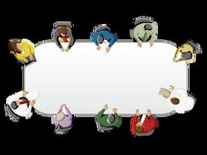 Round table meeting work discussion business people png high-definition big picture material (19 photos)