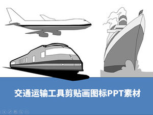 Material de PPT icono de imágenes prediseñadas de herramienta de transporte