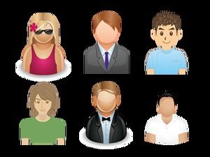 512 bahan ikon png avatar karakter transparan dari berbagai latar belakang industri