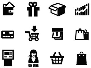 Welcome to double eleven selected shopping pure color ppt icons