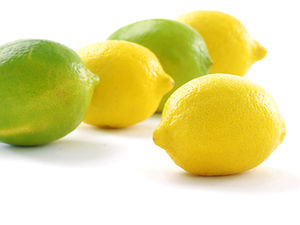 Material de diseño de imagen de limón HD ppt