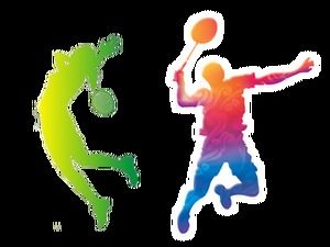 Download do pacote de ícones de fundo transparente de tênis de mesa badminton esportes png