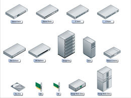 IT-Industrie Serverschrank Hardware ppt-Material