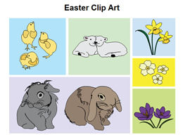 PPT drawing animals and plants material