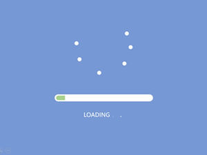 loading progress bar-text box loading animation ppt template