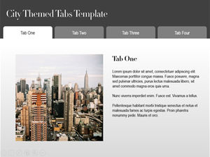 Imitate webpage menu click to switch ppt special effect template