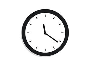 Dynamic clock ppt animation template