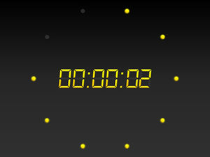 Lights to indicate a 10-second countdown ppt special effect template
