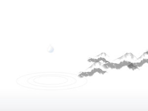 一滴の水が波打つppt効果アニメーション