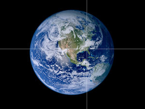 Terra rotante alla ricerca di un modello ppt per l'effetto di ingrandimento delle coordinate geografiche