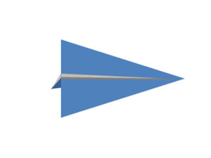Slayt gösterisi özel efektleri üzerinde uçan kağıt uçak