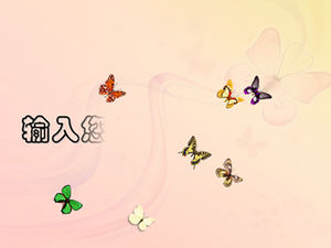 Template animasi pembuka menari kupu-kupu