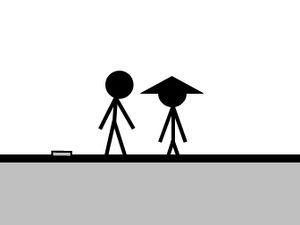 Stickman fighting animation special effects movie ppt template
