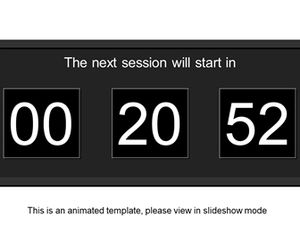 Electronic clock 20 minutes countdown special effect template