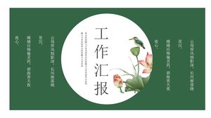 Plantilla ppt de informe de trabajo de estilo chino clásico