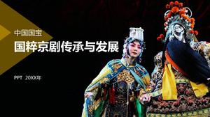 Modelo de ppt de introdução à ópera tradicional de estilo chinês