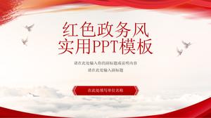 Red party political style and party history study ppt template