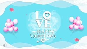 Blue romantic valentine's day ppt template