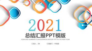 2021 firma roczne podsumowanie pracy ogólny szablon ppt