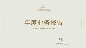 PPT-Vorlage für den jährlichen Geschäftsbericht