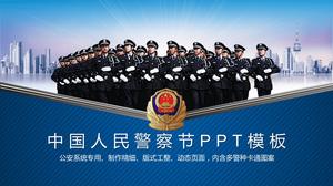 szablon ppt dzień policji chińskich ludzi
