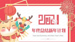 Résumé des travaux de fin d'année pour les fêtes 2021 et modèle ppt général du plan du nouvel an