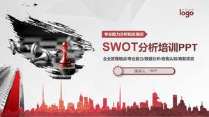 SWOT analysis training network education course ppt template