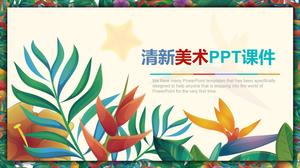 PPT-Vorlage für Kunstkurse für Schüler der Mittelstufe