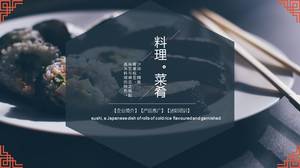 Modèle ppt de planification d'entreprise de cuisine japonaise