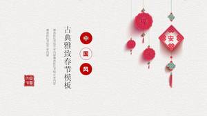 Uroczysty elegancki chiński nowy rok szablon ppt