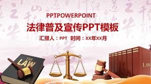 Law popularization promotion ppt template