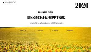 Pastoral style business plan ppt template