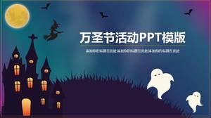 Scary night halloween ppt template