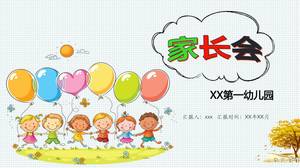 Color kindergarten ppt template Color kindergarten ppt template