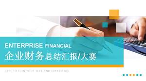 Corporate financial report competition ppt template