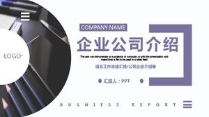 Purple business corporate presentation ppt template
