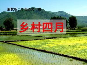 Rural avril ppt Hunan Education Edition