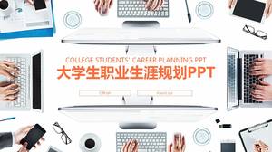 Modelo de ppt de planejamento pessoal de carreira para estudantes universitários de escritório de colarinho branco