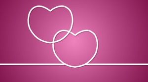 دينامية خلفية الحب الوردي من قالب عيد الحب تاناباتا باور بوينت